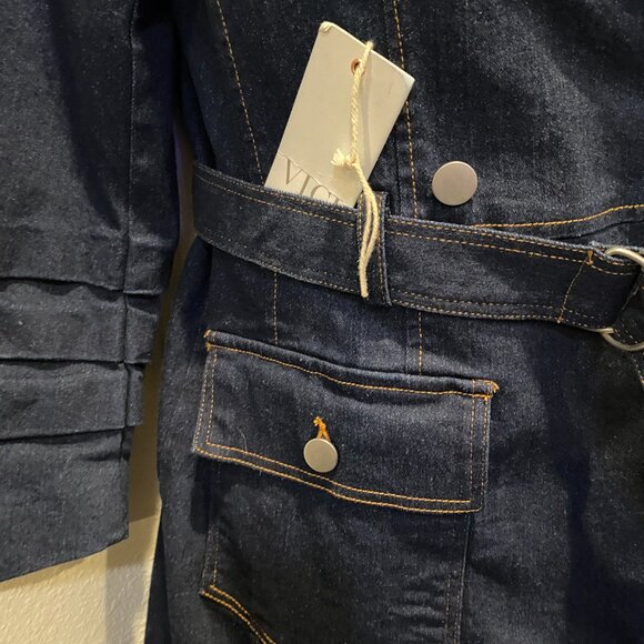 VICI WOMEN'S RAYLEN BELTED MINI DRESS NWT SMALL - Picture 7 of 12